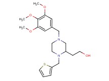 2-[1-(2-thienylmethyl)-4-(3,4,5-trimethoxybenzyl)-2-piperazinyl]ethanol