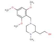 2-[1-methyl-4-(2,4,6-trimethoxybenzyl)-2-piperazinyl]ethanol
