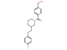 [4-({3-[2-(4-fluorophenyl)ethyl]-1-piperidinyl}carbonyl)phenyl]methanol