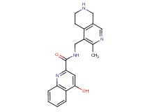4-hydroxy-N-[(3-methyl-5,6,7,8-tetrahydro-2,7-naphthyridin-4-yl)methyl]-2-quinolinecarboxamide