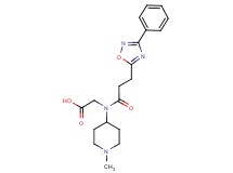 N-(1-methyl-4-piperidinyl)-N-[3-(3-phenyl-1,2,4-oxadiazol-5-yl)propanoyl]glycine
