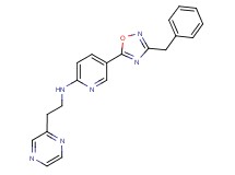 5-(3-benzyl-1,2,4-oxadiazol-5-yl)-N-[2-(2-pyrazinyl)ethyl]-2-pyridinamine
