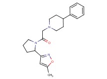 1-{2-[2-(5-methyl-3-isoxazolyl)-1-pyrrolidinyl]-2-oxoethyl}-4-phenylpiperidine