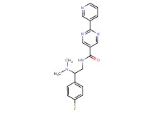N-[2-(dimethylamino)-2-(4-fluorophenyl)ethyl]-2-(3-pyridinyl)-5-pyrimidinecarboxamide