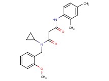 N-cyclopropyl-N'-(2,4-dimethylphenyl)-N-(2-methoxybenzyl)malonamide