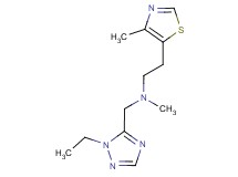 N-[(1-ethyl-1H-1,2,4-triazol-5-yl)methyl]-N-methyl-2-(4-methyl-1,3-thiazol-5-yl)ethanamine