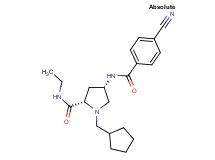 (4S)-4-[(4-cyanobenzoyl)amino]-1-(cyclopentylmethyl)-N-ethyl-L-prolinamide