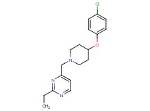 4-{[4-(4-chlorophenoxy)-1-piperidinyl]methyl}-2-ethylpyrimidine
