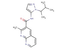 N-[1-(1,2-dimethylpropyl)-1H-pyrazol-5-yl]-2-methyl-1,8-naphthyridine-3-carboxamide