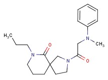 2-(N-methyl-N-phenylglycyl)-7-propyl-2,7-diazaspiro[4.5]decan-6-one
