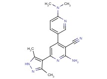 2'-amino-6-(dimethylamino)-6'-(3,5-dimethyl-1H-pyrazol-4-yl)-3,4'-bipyridine-3'-carbonitrile