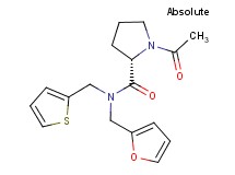 1-acetyl-N-(2-furylmethyl)-N-(2-thienylmethyl)-L-prolinamide