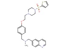 N-methyl-1-(6-quinolinyl)-N-(4-{2-[4-(2-thienylsulfonyl)-1-piperazinyl]ethoxy}benzyl)methanamine