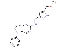 N-{[5-(methoxymethyl)-1H-pyrazol-3-yl]methyl}-5-phenyl-6,7-dihydro-5H-pyrrolo[3,2-d]pyrimidin-2-amine