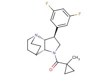 (2R*,3S*,6R*)-3-(3,5-difluorophenyl)-5-[(1-methylcyclopropyl)carbonyl]-1,5-diazatricyclo[5.2.2.0~2,6~]undecane