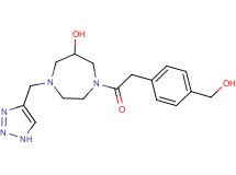 1-{[4-(hydroxymethyl)phenyl]acetyl}-4-(1H-1,2,3-triazol-4-ylmethyl)-1,4-diazepan-6-ol