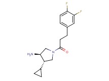 (3R*,4S*)-4-cyclopropyl-1-[3-(3,4-difluorophenyl)propanoyl]pyrrolidin-3-amine