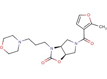 (3aS*,6aR*)-5-(2-methyl-3-furoyl)-3-(3-morpholin-4-ylpropyl)hexahydro-2H-pyrrolo[3,4-d][1,3]oxazol-2-one