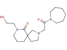 2-(2-azepan-1-yl-2-oxoethyl)-7-(2-hydroxyethyl)-2,7-diazaspiro[4.5]decan-6-one