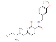 N-(1,3-benzodioxol-5-ylmethyl)-6-{[sec-butyl(methyl)amino]methyl}-2-hydroxynicotinamide