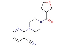 2-[4-(tetrahydrofuran-3-ylcarbonyl)piperazin-1-yl]nicotinonitrile