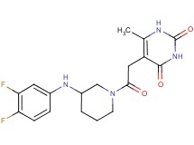 5-(2-{3-[(3,4-difluorophenyl)amino]-1-piperidinyl}-2-oxoethyl)-6-methyl-2,4(1H,3H)-pyrimidinedione