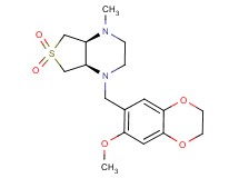 (4aS*,7aR*)-1-[(7-methoxy-2,3-dihydro-1,4-benzodioxin-6-yl)methyl]-4-methyloctahydrothieno[3,4-b]pyrazine 6,6-dioxide