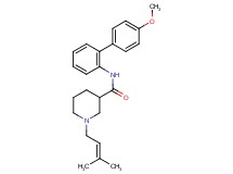 N-(4'-methoxy-2-biphenylyl)-1-(3-methyl-2-buten-1-yl)-3-piperidinecarboxamide