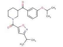 (3-isopropoxyphenyl){1-[(3-isopropyl-5-isoxazolyl)carbonyl]-3-piperidinyl}methanone