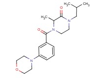 1-isobutyl-3-methyl-4-[3-(4-morpholinyl)benzoyl]-2-piperazinone