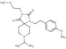 8-isopropyl-3-(2-methoxyethyl)-1-[2-(4-methoxyphenyl)ethyl]-1,3,8-triazaspiro[4.5]decane-2,4-dione