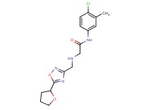 N-(4-chloro-3-methylphenyl)-2-({[5-(tetrahydrofuran-2-yl)-1,2,4-oxadiazol-3-yl]methyl}amino)acetamide