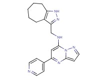N-(1,4,5,6,7,8-hexahydrocyclohepta[c]pyrazol-3-ylmethyl)-5-(4-pyridinyl)pyrazolo[1,5-a]pyrimidin-7-amine