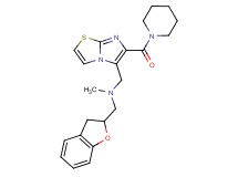 (2,3-dihydro-1-benzofuran-2-ylmethyl)methyl{[6-(1-piperidinylcarbonyl)imidazo[2,1-b][1,3]thiazol-5-yl]methyl}amine