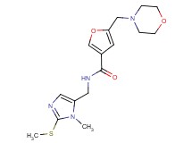 N-{[1-methyl-2-(methylthio)-1H-imidazol-5-yl]methyl}-5-(4-morpholinylmethyl)-3-furamide