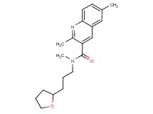N,2,6-trimethyl-N-[3-(tetrahydrofuran-2-yl)propyl]quinoline-3-carboxamide