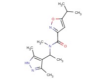 N-[1-(3,5-dimethyl-1H-pyrazol-4-yl)ethyl]-5-isopropyl-N-methyl-3-isoxazolecarboxamide