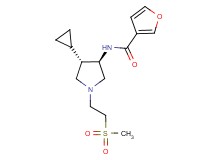 N-{rel-(3R,4S)-4-cyclopropyl-1-[2-(methylsulfonyl)ethyl]-3-pyrrolidinyl}-3-furamide hydrochloride
