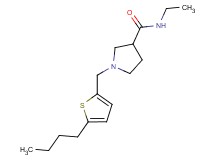 1-[(5-butyl-2-thienyl)methyl]-N-ethylpyrrolidine-3-carboxamide