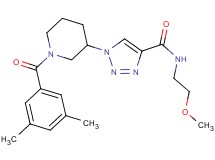 1-[1-(3,5-dimethylbenzoyl)-3-piperidinyl]-N-(2-methoxyethyl)-1H-1,2,3-triazole-4-carboxamide