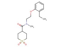 N-[2-(2-ethylphenoxy)ethyl]-N-methyltetrahydro-2H-thiopyran-4-carboxamide 1,1-dioxide