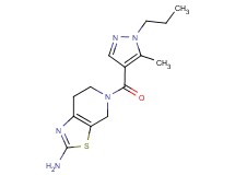 5-[(5-methyl-1-propyl-1H-pyrazol-4-yl)carbonyl]-4,5,6,7-tetrahydro[1,3]thiazolo[5,4-c]pyridin-2-amine