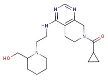 [1-(2-{[7-(cyclopropylcarbonyl)-5,6,7,8-tetrahydropyrido[3,4-d]pyrimidin-4-yl]amino}ethyl)piperidin-2-yl]methanol