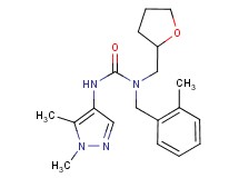 N'-(1,5-dimethyl-1H-pyrazol-4-yl)-N-(2-methylbenzyl)-N-(tetrahydrofuran-2-ylmethyl)urea