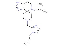 5-isobutyl-1'-[(1-propyl-1H-imidazol-2-yl)methyl]-1,5,6,7-tetrahydrospiro[imidazo[4,5-c]pyridine-4,4'-piperidine]