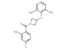 3-(2,6-dimethylphenoxy)-1-(4-fluoro-2-methylbenzoyl)azetidine