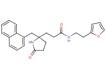 N-[2-(2-furyl)ethyl]-3-[2-(1-naphthylmethyl)-5-oxo-2-pyrrolidinyl]propanamide