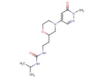 N-isopropyl-N'-{2-[4-(1-methyl-6-oxo-1,6-dihydro-4-pyridazinyl)-2-morpholinyl]ethyl}urea