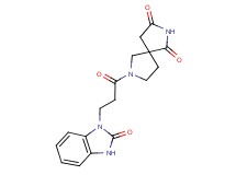 7-[3-(2-oxo-2,3-dihydro-1H-benzimidazol-1-yl)propanoyl]-2,7-diazaspiro[4.4]nonane-1,3-dione