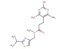 3-(2-hydroxy-4,6-dimethylpyrimidin-5-yl)-N-[(2-isopropyl-1,3-thiazol-4-yl)methyl]-N-methylpropanamide